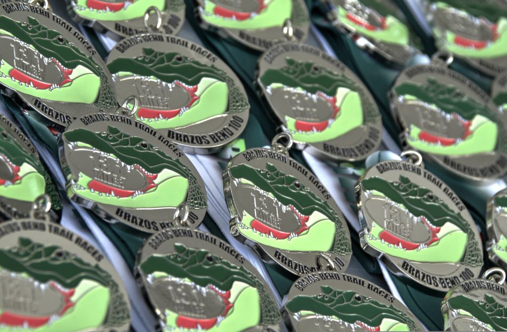 Metal race medals